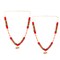 God Goddess Haar Mala Garland 16 - 17 Inch Reusable Satin Flower Mala for Idol Pooja, Temple Decor, Photo Frame Shringar Garland